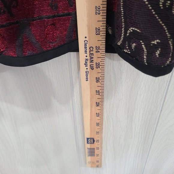 Coldwater Creek Retro Textured Patchwork Full Zip Jacket Petite L large - Picture 5 of 6